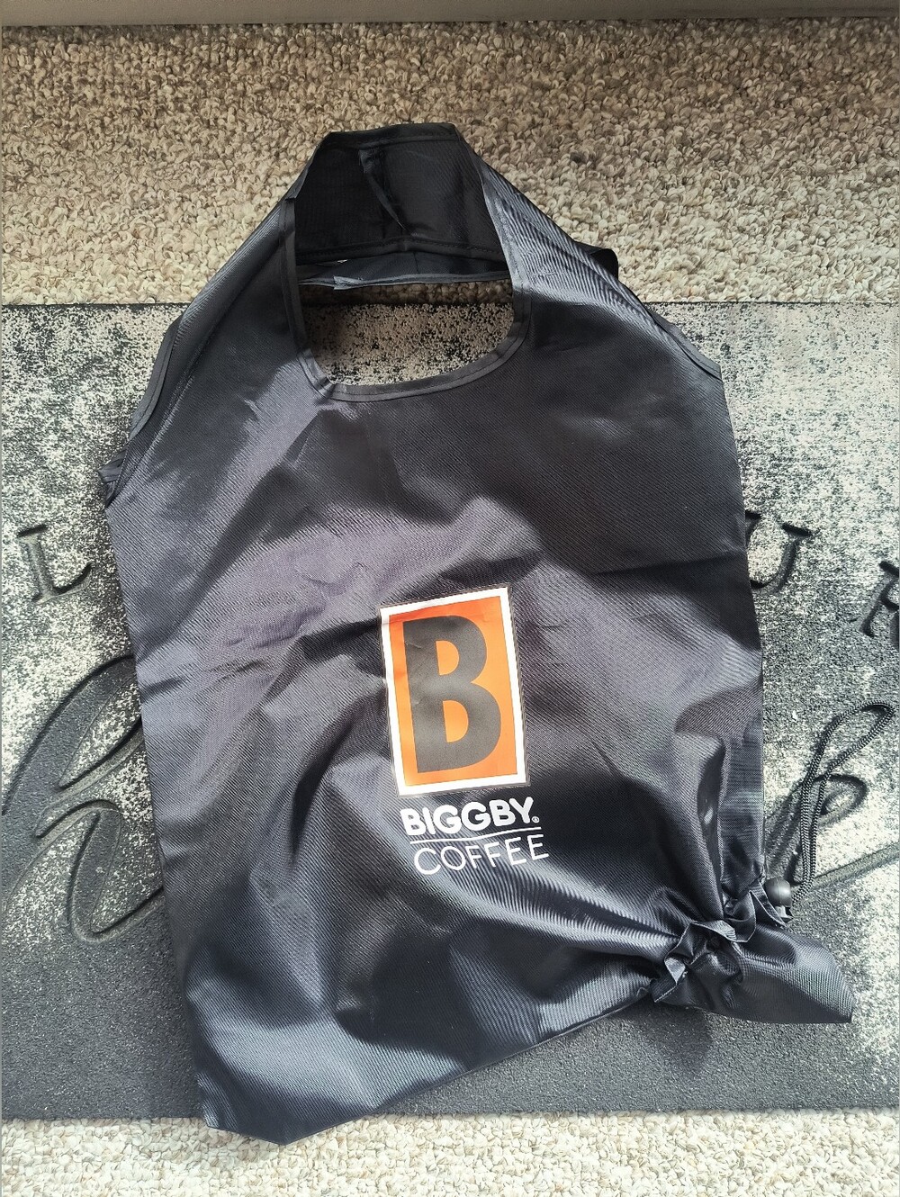 NEW Biggby Coffee Open 2026 Branded Black Multi Tote Bag double handles NWOT